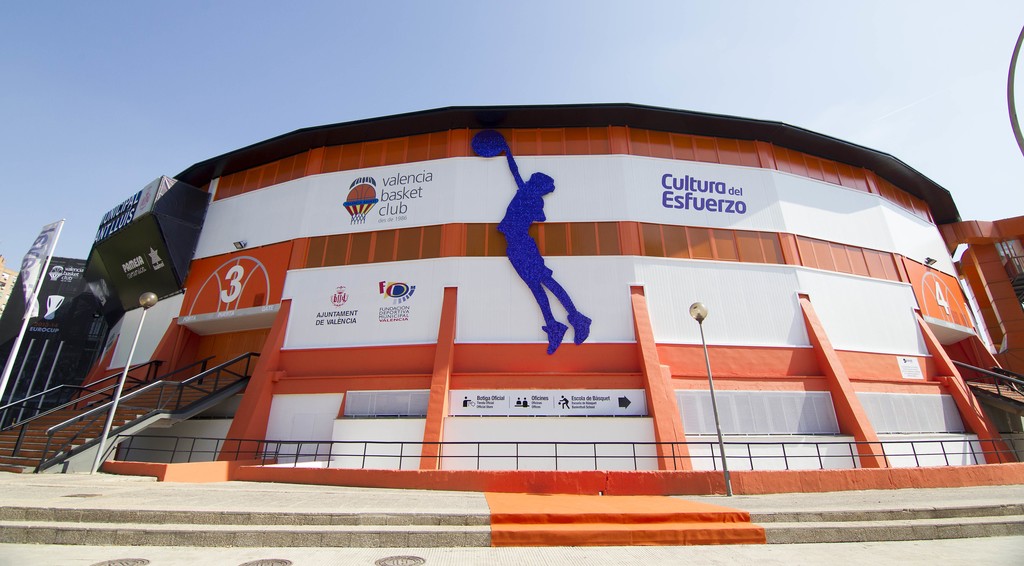 estadio vista exterior del valencia basket club