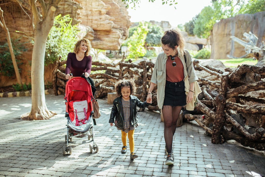 Bioparc València familia con carro