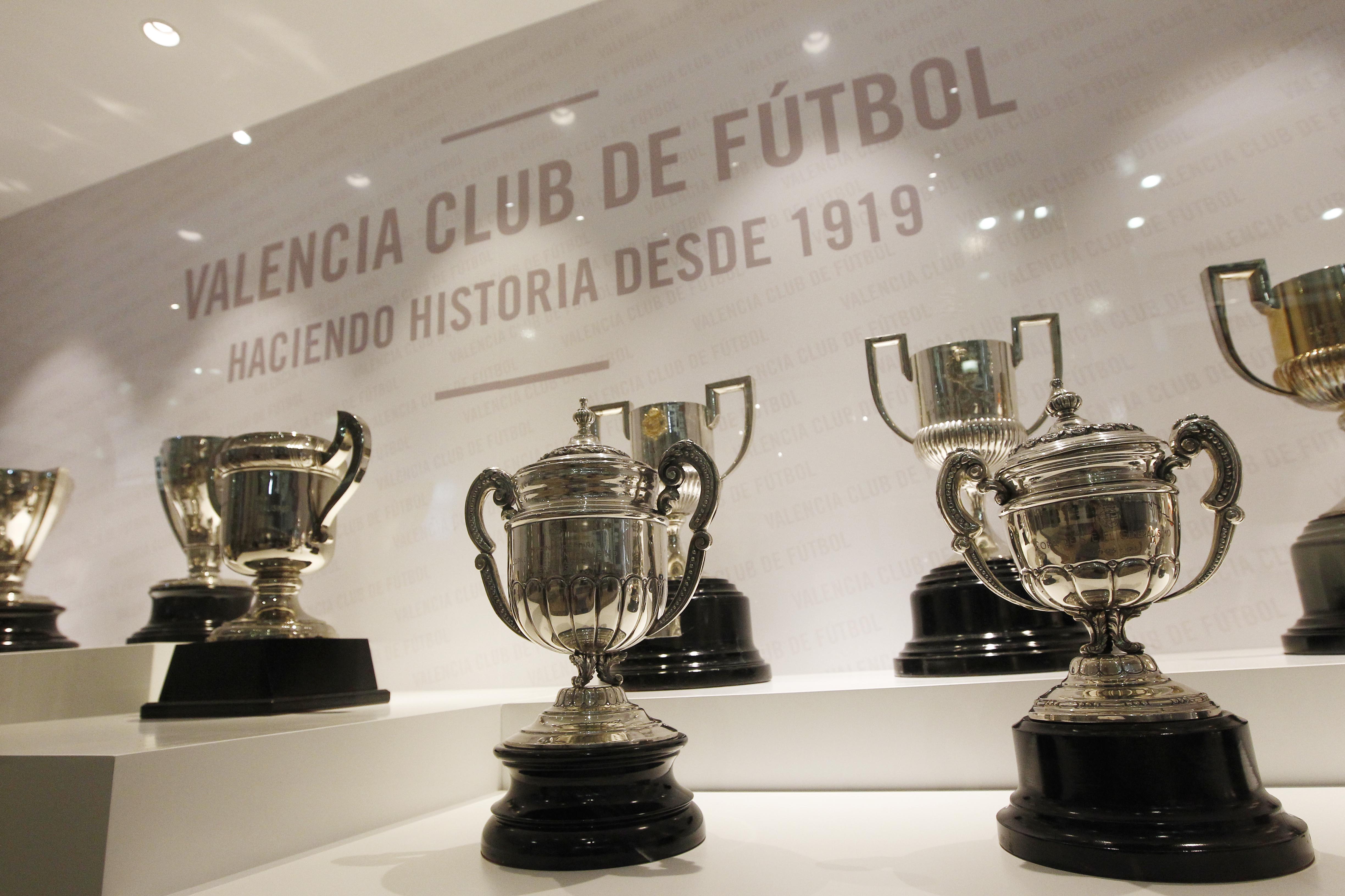 Sala de trofeos del VCF. Mestalla Tour 