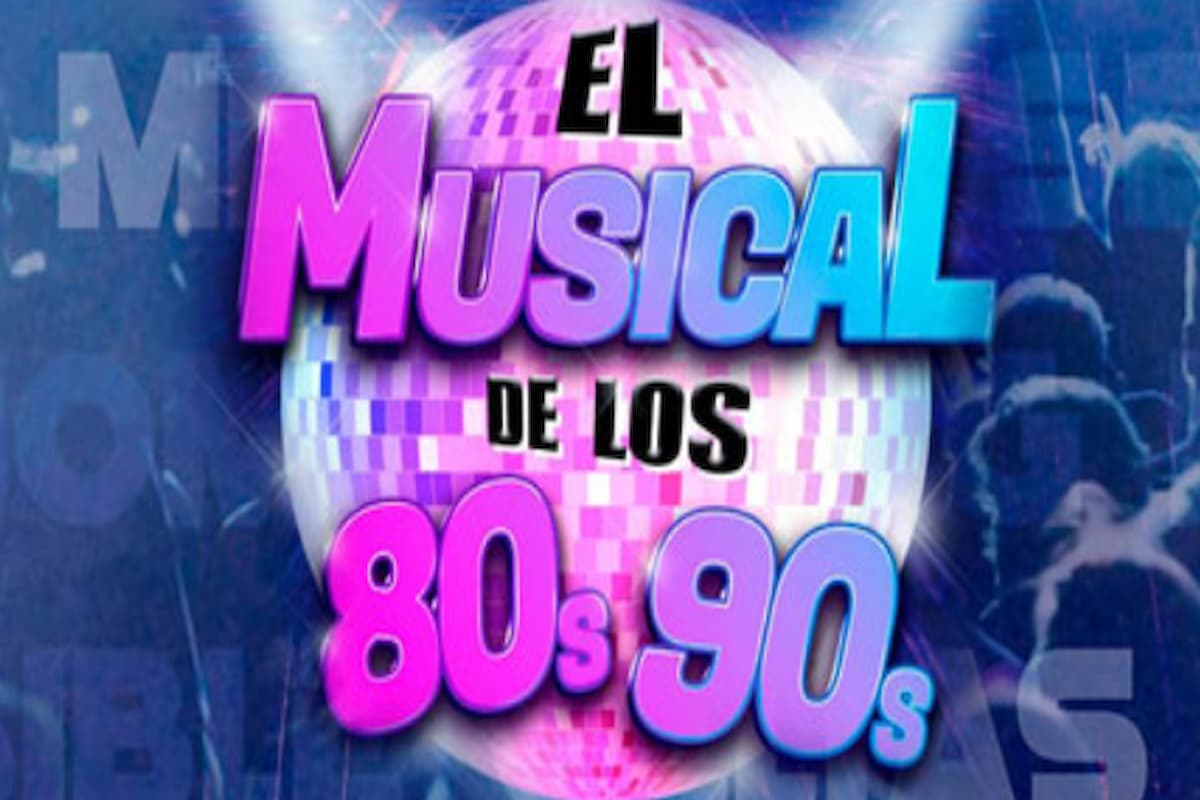 Cartel del musical de los 80s 90s