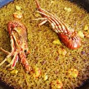 paella de marisco en el resturante borja azcutia