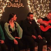 artistas de cafe del duende durante actuación