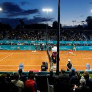 pista de tenis durante el senior masters cup