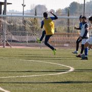 equipo de futbol durante un partido