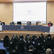 vista de sala de conferencias en la universitat de valencia