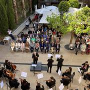 concierto con público en el Colegio del Arte Mayor de la Seda